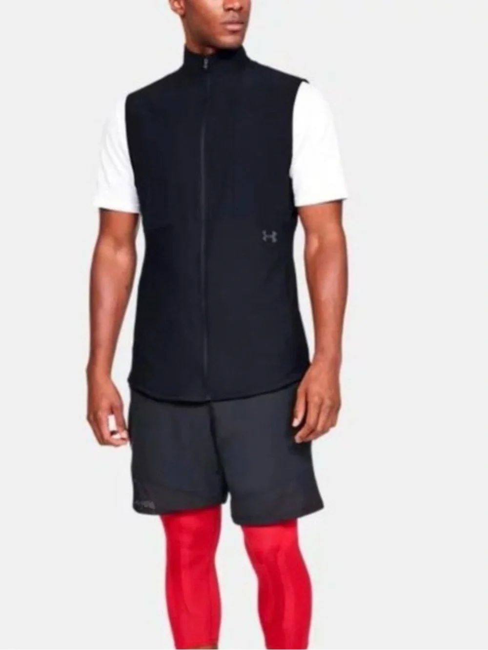 NWT Under Armour Vanish Hybrid Vest | Men's Fitted Athletic Full Zip | XL